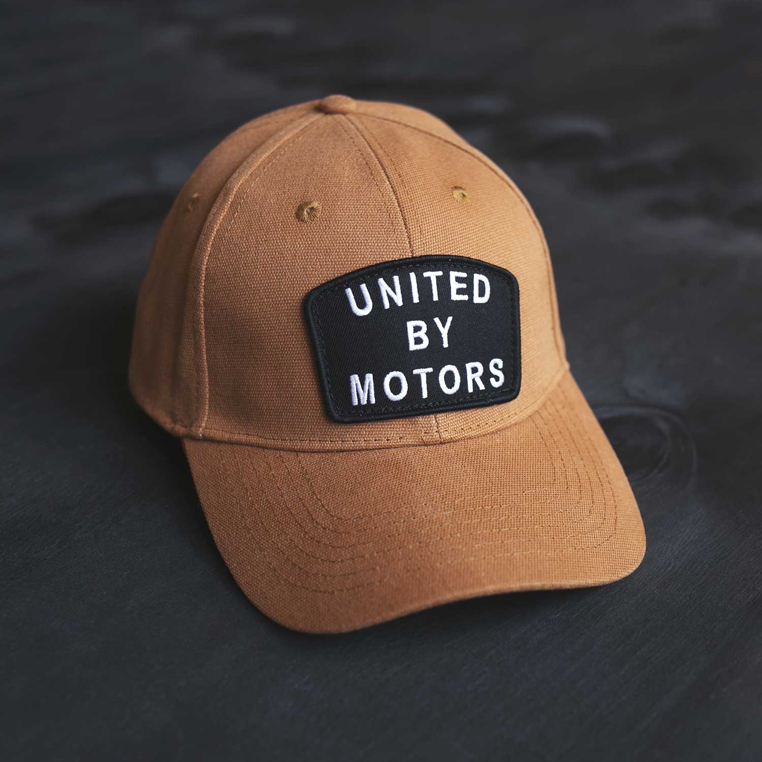 united by motors duck cotton canvas work wear moto inspired hat